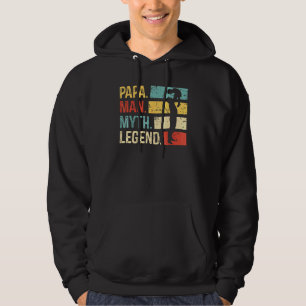 Mannen Papa Man Myth Legend Vintage Papa Hoodie