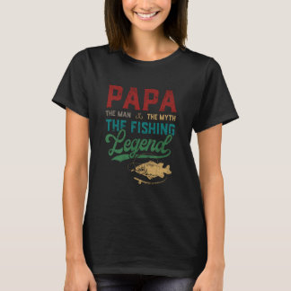 Mannen Papa Man Myth Vist Legend Funny Vist T-shirt