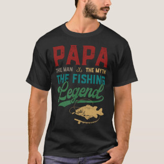 Mannen Papa Man Myth Vist Legend Funny Vist T-shirt