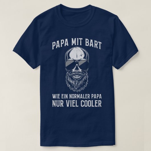 Mannen Papa Mit Bart Beard Carrier Fathers Beard S T-shirt (Design voorkant)