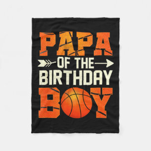 Mannen papa of de jarige jongen basketbal vader da fleece deken