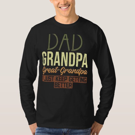 Mannen papa opa groot opa man papa opa t-shirt (Voorkant)