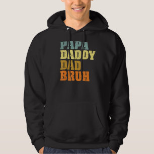 Mannen Papa papa Bruh die van de Jongens houdt Hoodie