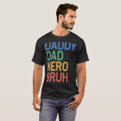 Mannen papa papa hero bru t-shirt (Voorkant volledig)