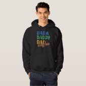 Mannen papa papa papa wingman hoodie (Voorkant volledig)