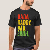 Mannen papa papa pappa bruh beste papa ooit man pa t-shirt (Voorkant)
