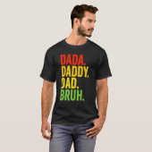 Mannen papa papa pappa bruh beste papa ooit man pa t-shirt (Voorkant volledig)