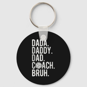 Mannen papa papa pappa bruh volleybal coach sleutelhanger