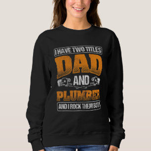 Mannen papa Rock Beide Pipefitting Plumber Trui