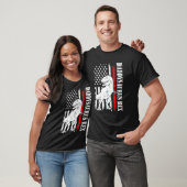Mannen papa Saurus Rex Daddysaurus Amerikaanse vla T-shirt (Unisex)