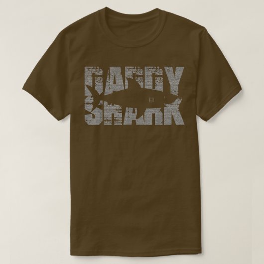 Mannen papa Shark Funny Shark T-shirt (Design voorkant)