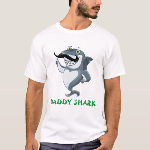 Mannen papa Shark T-shirt