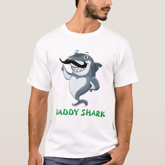 Mannen papa Shark T-shirt (Voorkant)