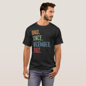 Mannen papa sinds december 2002 t-shirt (Voorkant volledig)