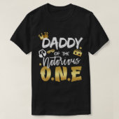 Mannen papa van de beruchte hippe-pop van één oude t-shirt (Design voorkant)