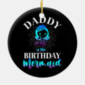 Mannen papa van de zeemeermin keramisch ornament (Achterkant)