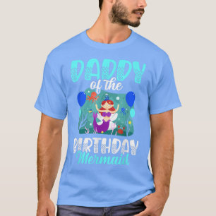 Mannen papa van de zeemeermin voor een zeemeermin t-shirt