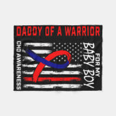 Mannen papa van een krijger Baby Boy Warrior Hart Fleece Deken (Voorkant (Horizontaal))