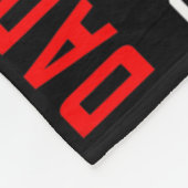 Mannen papa van een krijger Baby Boy Warrior Hart Fleece Deken (Hoek)