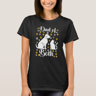 Mannen Papa Van Zowel Kat Als Hond Papa Gekke Kat T-shirt