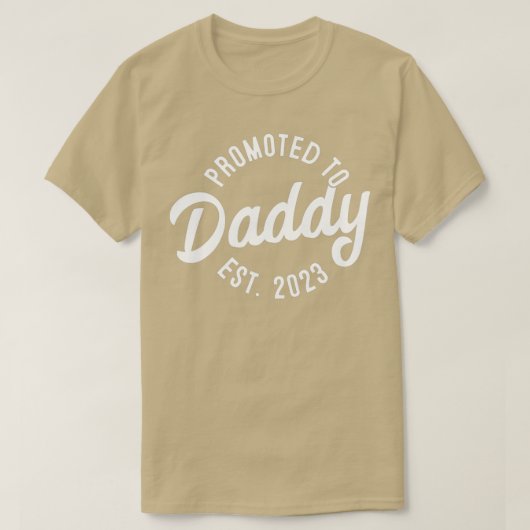Mannen papa voor de eerste keer dat vader promoot t-shirt (Design voorkant)