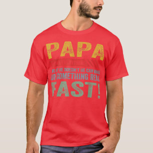 Mannen Papa weet alles van opa Vaderdag vii T-shirt