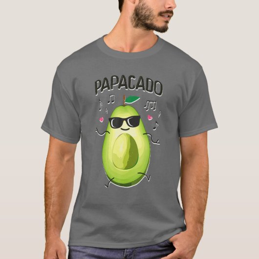 Mannen papacado grappigheidstift voor nieuwe vader t-shirt (Voorkant)