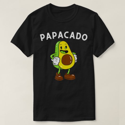 Mannen papacado vader Avocado Lover en Guacamol T-shirt (Design voorkant)