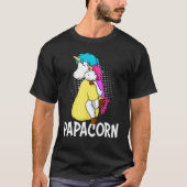 Mannen Papacorn vader Unicorn Daughter Dad T-shirt (Voorkant)