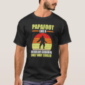 Mannen papafoot als een gewone opa t-shirt (Voorkant)