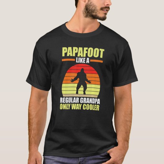 Mannen papafoot als een gewone opa t-shirt (Voorkant)