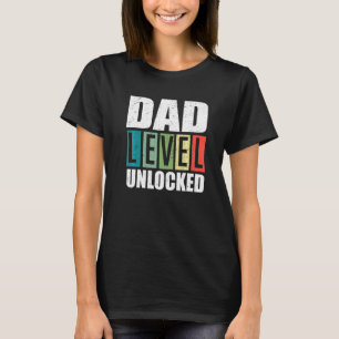 Mannen papa's eerste keer ontgrendeld t-shirt