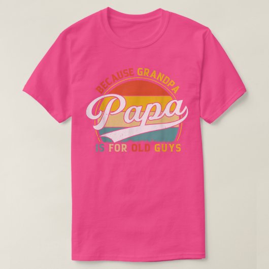 Mannen papa's omdat opa voor bejaarde jongens is t-shirt (Design voorkant)