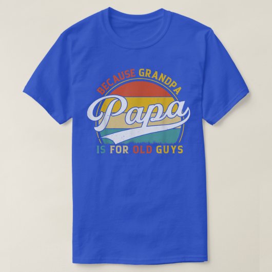 Mannen papa's omdat opa voor bejaarde jongens is t-shirt (Design voorkant)