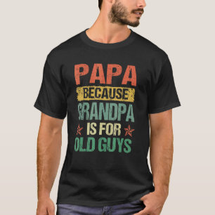 Mannen papa's omdat opa voor bejaarde jongens vade t-shirt