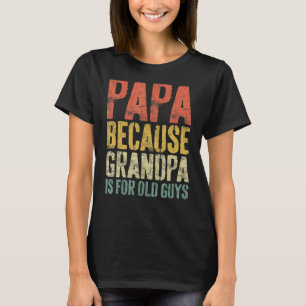 Mannen papa's omdat opa voor bejaarde jongens vade t-shirt