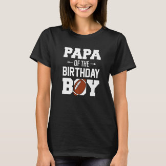 Mannen papa's van de Football-jongen van de geboor T-shirt