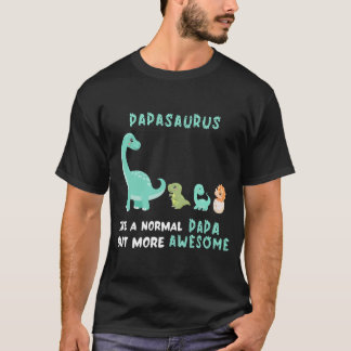 Mannen papasaurus als een normaal maar meer t-shirt