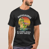 Mannen papasaurus als een normale opa, maar nog me t-shirt (Voorkant)