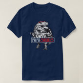 Mannen Papasaurus T Rex Dinosaur Funny Papa Saurus T-shirt (Design voorkant)