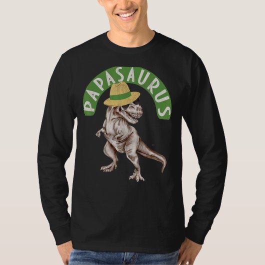 Mannen Papasaurus T-shirt (Voorkant)