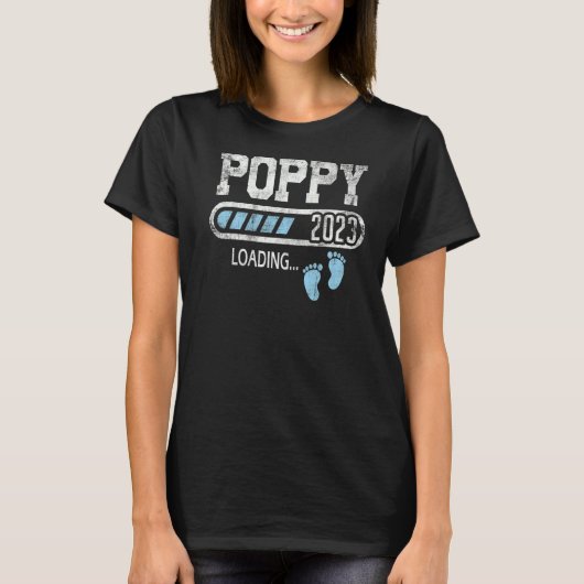 Mannen papaver 2023 - Aankondiging van het laden v T-shirt (Voorkant)