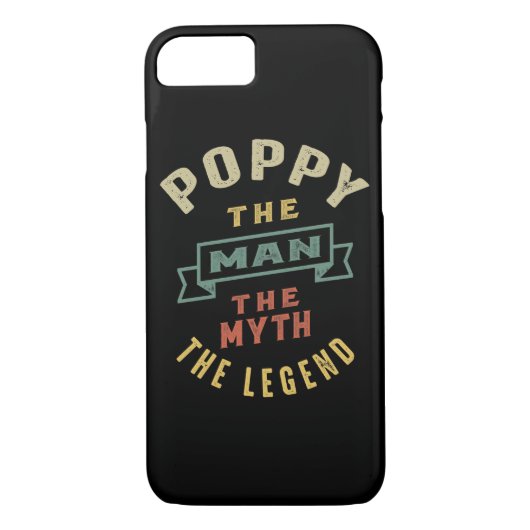 Mannen papaver het Man Myth Legend vader Gift Case-Mate iPhone Case (Achterkant)