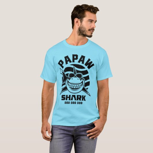 Mannen papaw Shark Father Grandpa Gift T-shirt (Voorkant volledig)