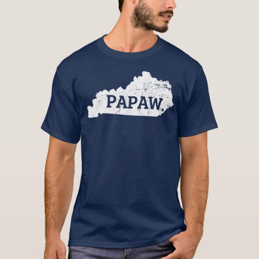 Mannen Papaw T Kentucky T Kentucky Grandpa T-shirt (Voorkant)