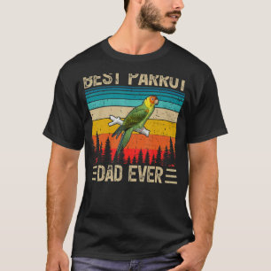 Mannen papegaai vogel Vintage beste papegaai vader T-shirt