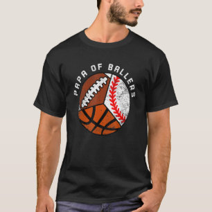 Mannen papier voor honkbal t-shirt