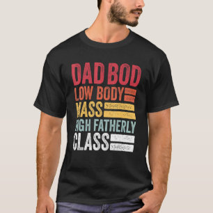 Mannen pappa Bod Lage Lichaamsmassa Hoogvaderklass T-shirt