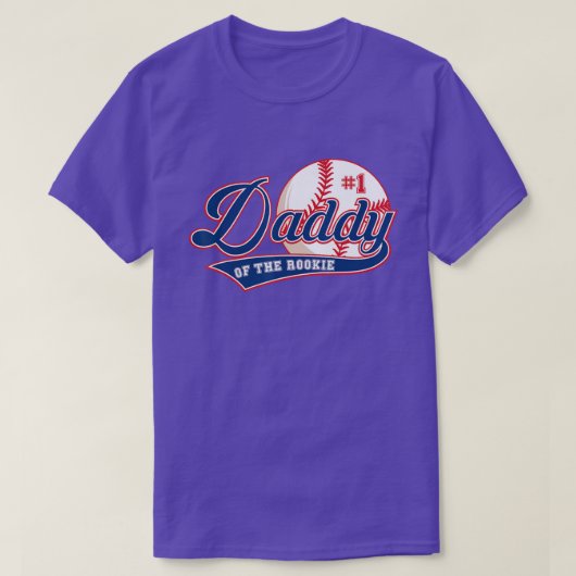Mannen pappa van de jaarwisseling Baseball T-shirt (Design voorkant)