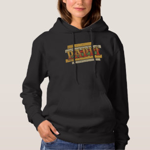 Mannen Pappi Retro stiefvader Hoodie